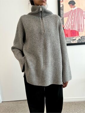 H&M half zip sweater M